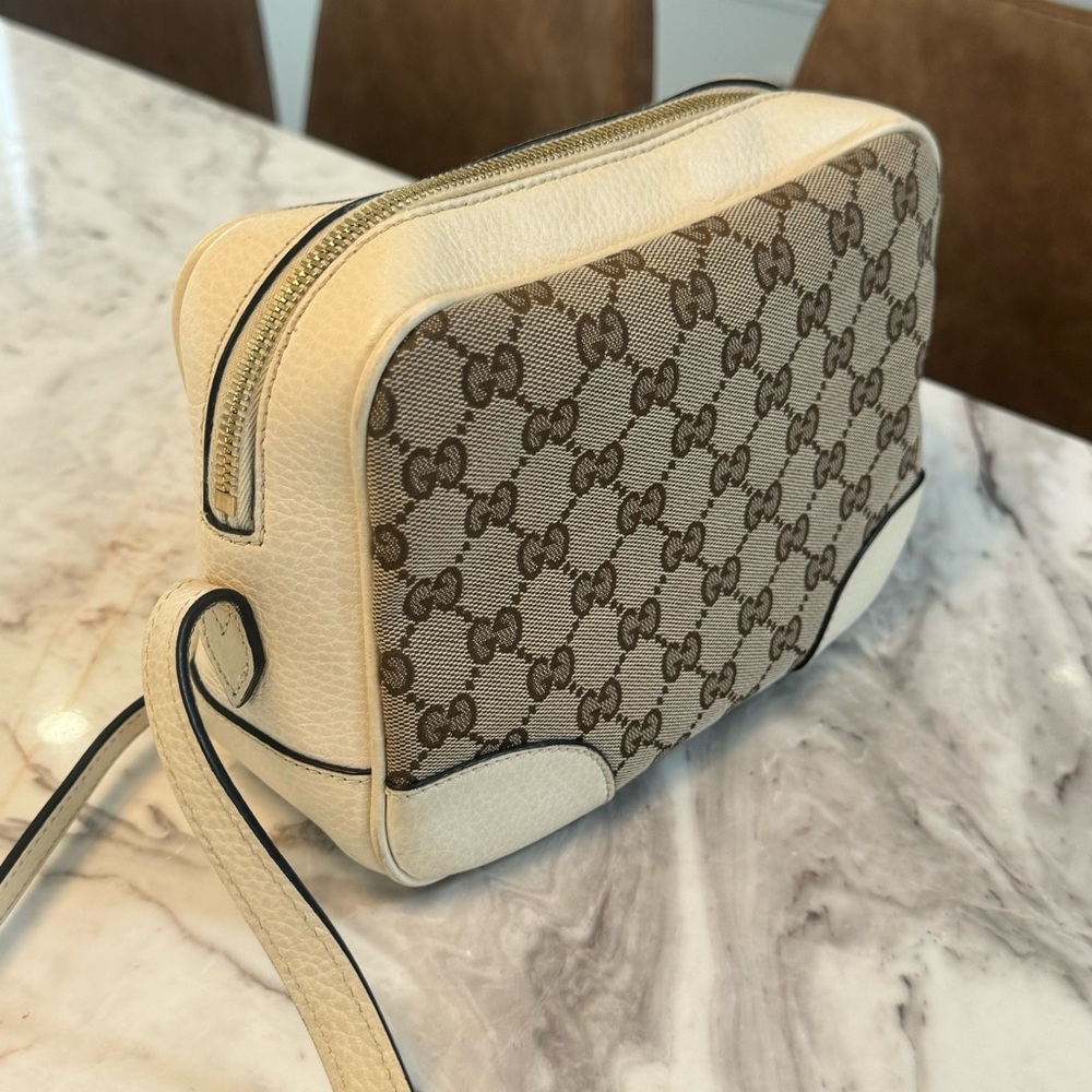 Gucci Beige and Brown Crossbody Bag